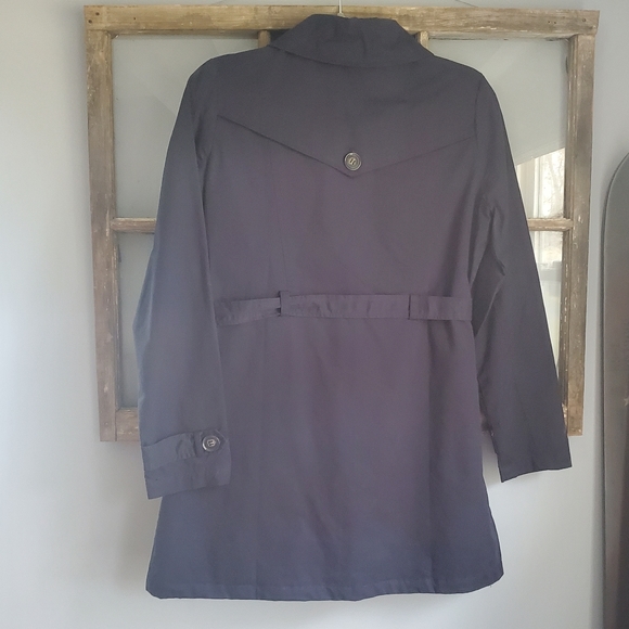 Love Tree Navy Trench Coat - Picture 9 of 11